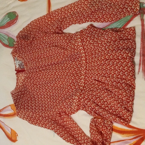 L.K.Bennett long dress red and white. Size 12. Used once. - Picture 1 of 10